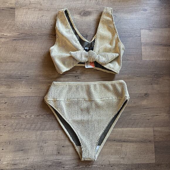 Beach Riot Gold Bikini Set - Picture 2 of 10